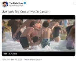 Old mother, and others freeze in our dark, powerless homes in houston! Twitter Goes Into A Frenzy With Ted Cruz Cancun Trip Memes Duk News