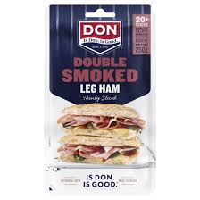 Don Double Smoked Leg Ham Thinly Sliced 250g Don