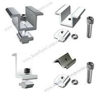 Aluminum solar mounting clamps for frame panel