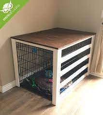 Diy Dog Crate Cover Carefully Clever Diy Dog Crate Diy Dog Stuff Dog Kennel Cover
