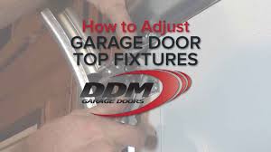 The following is a guide of how to adjust the tracks to unbind it. How To Adjust Garage Door Top Fixtures Youtube
