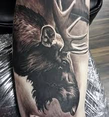 Animal, arm, b&g, moose, peppe, sleeve. What Does Moose Tattoo Mean Represent Symbolism