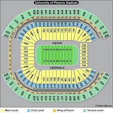 university of phoenix stadium seating chart