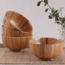 High Quality Traditional Chinese Eco Friendly Wood Bowl Shophomy Wood Bowls Wooden Bowls Bamboo Tableware