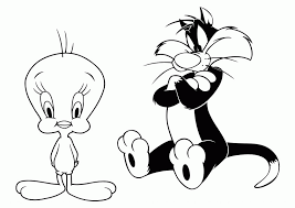 Here are cute coloring pages of tweety you can color for fun. Tweety And Sylvester Coloring Pages Coloring Home