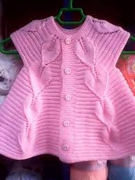 Pembe Kiz Cocuk Orgu Yelek Modeli Baby Knitting Patterns Orgu Bebek Yelek