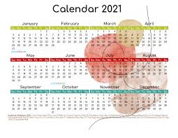 12 Free Printable 2021 Yearly Calendar With Holidays Watercolor Image In 2020 Holiday Templates Free Printables Calendar