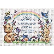Cross stitch patterns birth record. Dimensions God S Babies Birth Record Mini Counted Cross Stitch Kit 7 X 5 Walmart Com Cross Stitch Kits Counted Cross Stitch Kits Vintage Cross Stitch Pattern