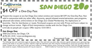 4 Off San Diego Zoo Tickets San Diego Zoo Zoo Coupons Visit California