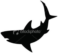 Black And White Shark Design Dangerous Looking White Shark Designed To Fit Inside A Circle Shark Silhouette Fish Art Bone Carving