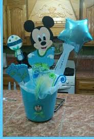 Centro De Mesa Baby Shower Mickey Bebe Baby Shower Fiesta Mickey