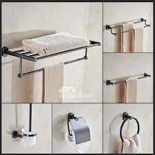 The more rolls, the more space it will require. Vintage Oil Rubbed Bronze Bathroom Accessories Black Brass Hardware Sets Wall Mounted Towel Rack Double Towel Bar Toilet Paper Holder