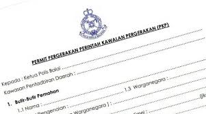 Surat kebenaran daripada pihak polis diraja malaysia (pdrm) juga boleh digunakan. Muat Turun Borang Permit Pergerakan Pkp Atau Borang Permit Pergerakan Pkpb