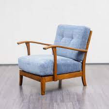 For Sale 1950s Armchair In Beech Vintage Lounge Chair Armchair Oversized Chair Living Room