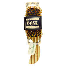 4.4 out of 5 stars. Bass Brushes Semi S Shaped Hair Brush Wood Bristles With Stripped Bamboo Handle 1 Hair Brush Iherb