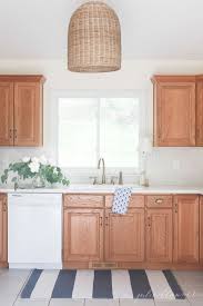 Updating A Kitchen With Oak Cabinets Without Painting Them In 2020 Oak Kitchen Oak Kitchen Cabinets Oak Cabinets