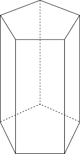 Pentagon pentagonal prism vectors (394). Pentagonal Prism Clipart Etc