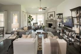 Highland Homes Plan 204 Model Home In Dallas Fort Worth Texas Walsh 60s Community Livingroom Home New Homes New Home Builders