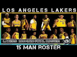 After all, los angeles gave. Lakers 2019 2020 Official Roster Youtube