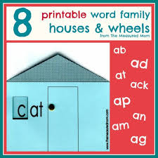 Printable Word Family Houses Short A The Measured Mom