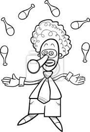 Clown Jongleur Ausmalbilder Kostenlos Leinwandbilder Bilder Komiker Jongleur Farben Myloview De