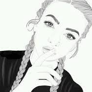 Black And White Drawings Of Girls Easy Pin On Tumblr Drawings Easy