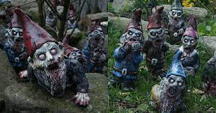 Gather the whole group together and take a picture outside by your other gnome decorations. Check Out These Garden Gnomes Perfect For Your Halloween Decor