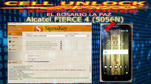 Si pide por el código pin de la tarjeta . Alcatel Fierce 4 5056n Unlock Sigmakey Tutorial Youtube