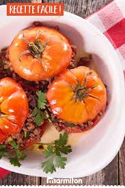 Tomates Farcies A La Viande Et Au Parmesan Recette Recette Tomates Farcies Tomates Farcies Recette Tomate