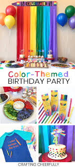 Colors help kids understand and organize their world. Color Themed Birthday Party Crafting Cheerfully