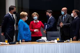 (verteidigungsministerin ursula von der leyen:) guten tag, soldatinnen und soldaten! uschi von der leyen. Angry Eu Leaders Battle To Save Deadlocked Virus Recovery Summit Business The Jakarta Post