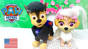 Paw Patrol Chase And Skye Get Married Full Episode Wedding Day In Love Kiss Youtube