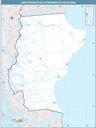 Acta o partida de nacimiento, matrimonio, defunción, certificado de estado civil. Mapa Politico Mudo De La Provincia De Santa Cruz Argentina Gifex