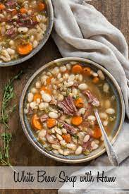 White Bean And Ham Soup Recipe Deliciously Organic Recipe Ham And Bean Soup Ham Soup Recipes Ham Soup