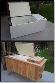 Recycler Un Frigo Unusual Furniture Home Diy Patio Cooler