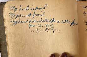 My grandmother's autograph book from Jackson Twp HS 1927.