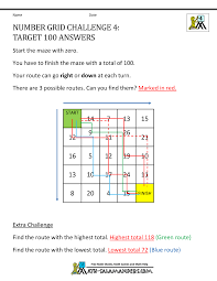 Example of a completed grid drawing. 4th Grade Math Puzzles