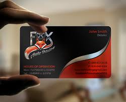 While mobile detailing is a relatively low startup cost business, there are a few things that are really important to have. Bold Professional Automotive Business Card Design For Fox Automotive Detailing By Chandrayaan Creative Design 11240062