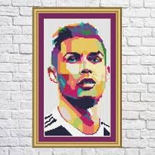 Gráfico PDF Punto de Cruz, Reloj Cristiano Ronaldo, Real Madrid, Descarga  Directa, CR7, Fúltbol