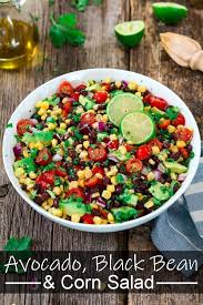 Black Bean And Corn Salad Recipe Avocado Black Bean Corn Salad Recipe Corn Salad Recipes Black Bean Corn Salad Healthy Recipes