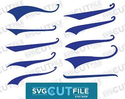 Swoosh Svg Or Swish Png Text Tail Word Endings Swash Etsy Png Text Svg Words
