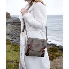 carraig donn irish double buckle tweed bag