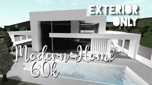 The idea of the modern house exterior is viewed as a contemporary design in architectural focuses. Bloxburg Modern House Entrance Novocom Top
