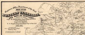Western Kentucky In 1865 Kentucky Detailed Map Great River
