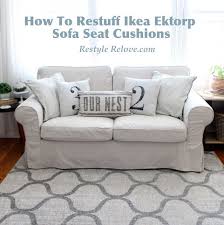 How To Restuff Ikea Ektorp Sofa Cushions Cheap Easy And Quick Sofa Back Cushions Cushions On Sofa Ektorp Sofa