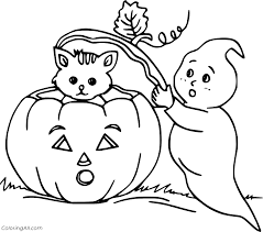 Cute free dog coloring page to download: Halloween Cat Coloring Pages Coloringall