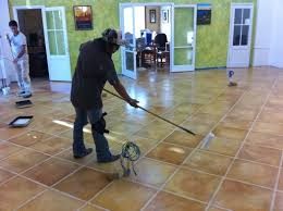 Floor tile on concrete basement. How To Faux Tile A Concrete Floor Solutions For Dreamers Painted Concrete Floors Concrete Floors Painting Concrete