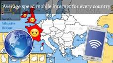Average speed mobile internet for every country - YouTube