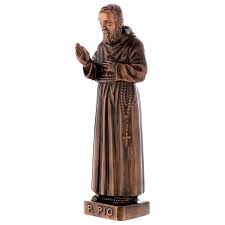 The name of the city is forever linked with one of the most popul. Bronzestatue Pater Pio 60 Cm Hohe Fur Den Aussenbereich Online Verfauf Auf Holyart