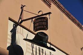 Santa Fe Hat Company Sign Metal Signage Antique Signs Shop Signs